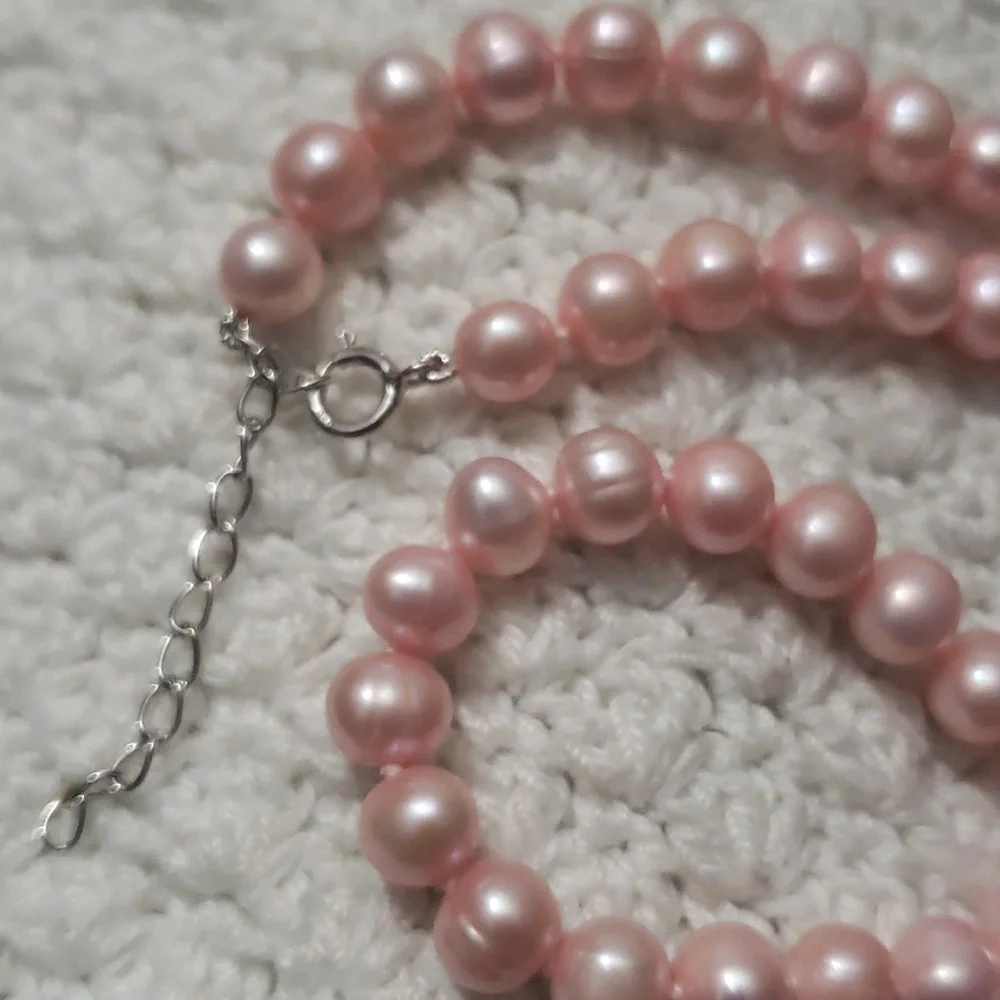 Pink Pearl chocker - Picture 5 of 8